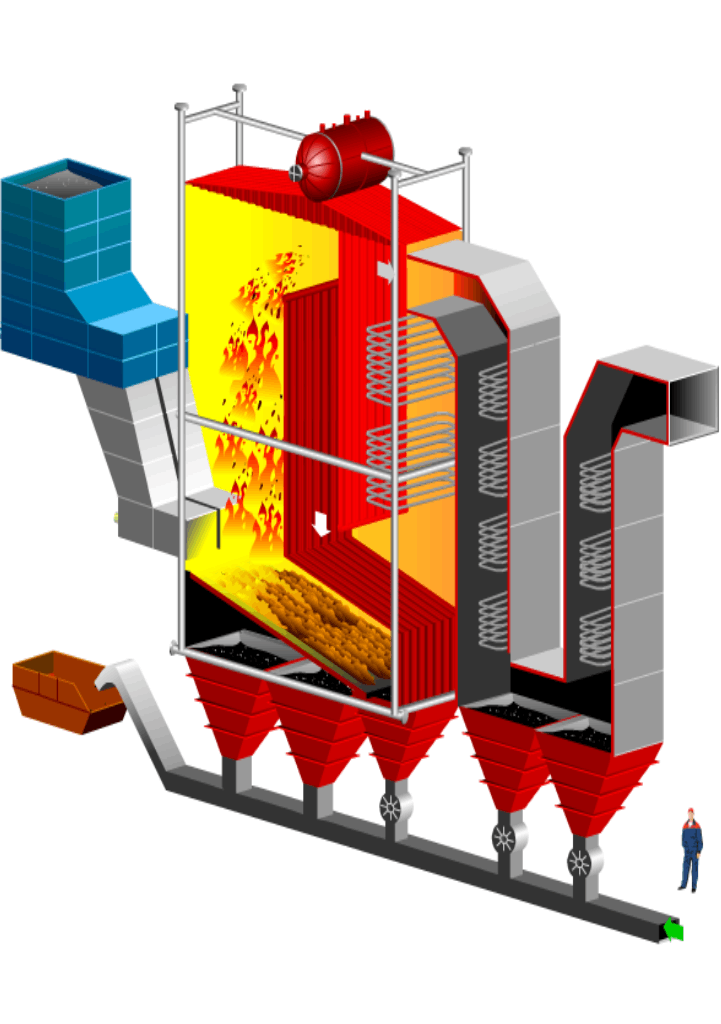 Classic vertical water tube boiler profile image