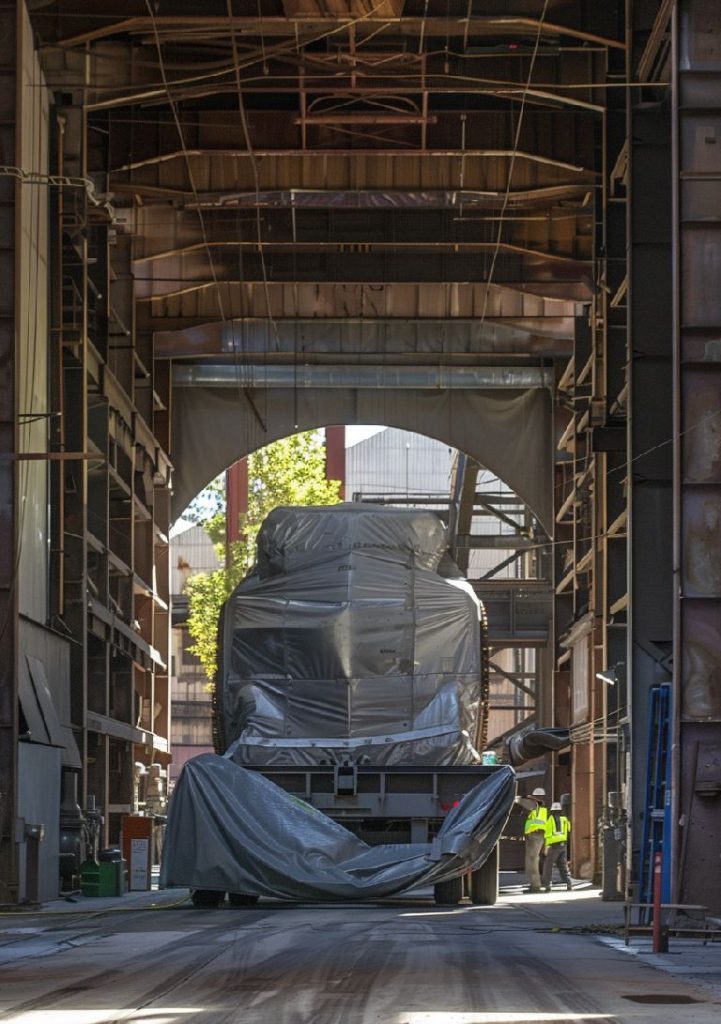 How to transport a gas turbine, loading, unloading, storage